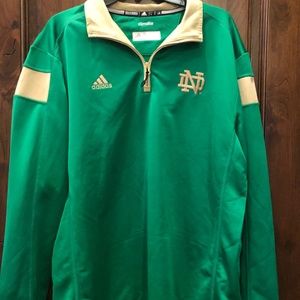 Adidas Notre Dame pullover / zipper.